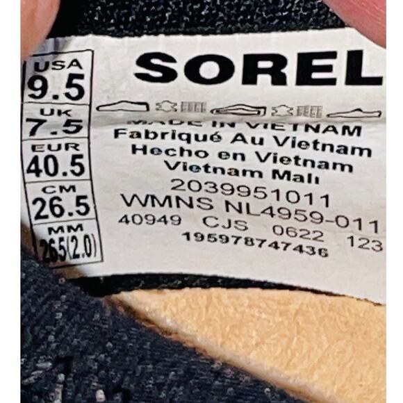 Sorel Kinetic Impact II Strap Sneaker - Women's Size 9.5 - Slipon - Zebra Stripe - Picture 11 of 11